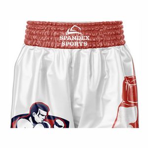 Pantalones cortos de boxeo ligeros personalizados profesionales Ropa de artes marciales profesionales para partidos de entrenamiento con diseño de logotipo personalizado - Product Image 4