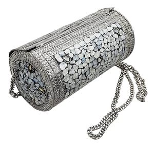 Bolso de mano multicolor de resina y latón con eslinga, cadenas de Metal de piedra con Chip, regalo de Acción de Gracias para ella con verdadera artesanía - Product Image 2