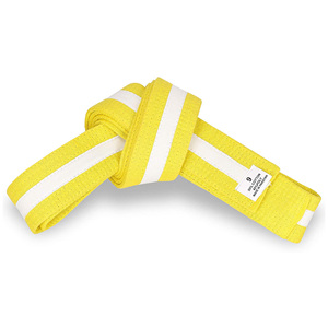 เข็มขัดคาราเต้ผ้าฝ้าย100% แบบกำหนดเองทนทานชุดศิลปะการต่อสู้ยูโดและกังฟู160ซม.-360ซม. มีบริการ OEM ที่แตกต่างกัน - Product Image 3