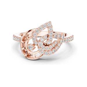 Bague en diamant de laboratoire de 0,388 carats pour femmes, clarté VVS-VS EF, or 18 carats, 14 carats, 10 carats et argent 925, or rose, or jaune, or blanc - Product Image 2