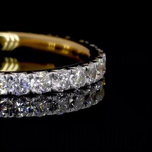 Belle D E F Couleur Ronde Lab Grown Diamants Bague Bague de Fiançailles Argent Sterling 925 Plaqué Or Rose Cadeau Pour Elle Pour Les Femmes - Product Image 5