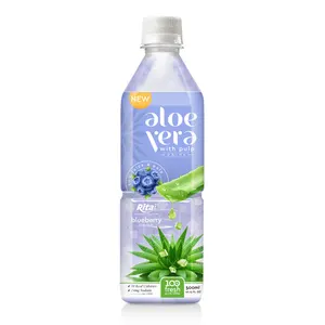500ml Aloe Vera Drink From Vietnam Blueberry Flavor Best Juice Supplier Wholesale Good Price OEM Beverage Manufacturer