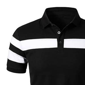Polo transpirable de color sólido con logotipo personalizado, duradero, de secado rápido, antiarrugas, material suave, polos para hombre - Product Image 5