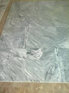 Viscon White Diseño moderno Azulejo de granito de calidad superior Superficie flameada Losa de piso Piedra blanca - Product Image 4