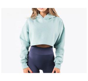 Sweat à capuche court décontracté à manches longues pour femmes - Product Image 6