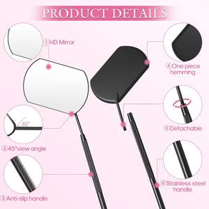 Lash <b>Mirror</b> for Eyelash Extension Detachable Stainless Steel Eyelash Makeup <b>Mirror</b> Eyelash Extensions Accessories by Vaslcare - Product Image 4