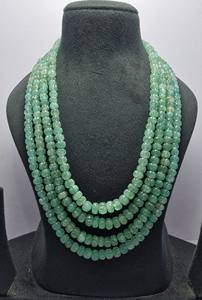 ลูกปัดหินเบริลฟักทองธรรมชาติ100% 7x7-9x9mm 4เส้นสำหรับการทำเครื่องประดับ - Product Image 3