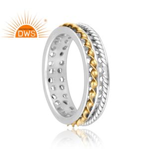 Best Selling Fine Sterling Silver Textured <b>Spinner</b> Band <b>Ring</b> Custom Jewelry <b>for</b> <b>Women</b> Gift <b>for</b> Her - Product Image 4