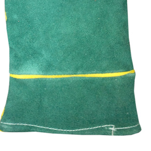 Guantes de trabajo de cuero de vaca resistentes al calor Diseño dividido para soldadura y forja general-Guantes de seguridad - Product Image 4