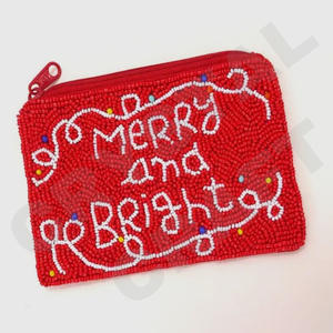 Grinchmas Seed Perlé Coin Pouch Wallet Bel accessoire à la mode avec des caractéristiques d'accessoires à la mode - Product Image 3