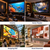 Écran LED intérieur à pas fin P1.25 avec structure en aluminium moulé sous pression pour un montage mural stable et une alimentation fiable des distributeurs dans les halls d'exposition