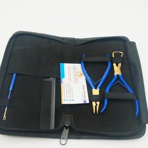 Kit de alicates para extensiones de cabello de acero inoxidable con alicates Microlink para uso comercial Herramienta de abalorios - Product Image 2