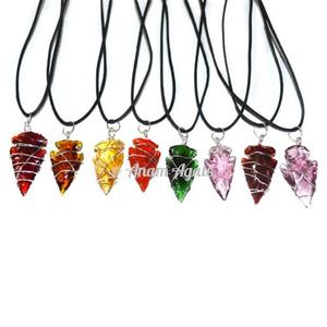 Colgantes de puntas de flecha de cuarzo de cristal Compre colgantes de puntas de flecha mejor valorados Joyería espiritual joyería de cristal - Product Image 4