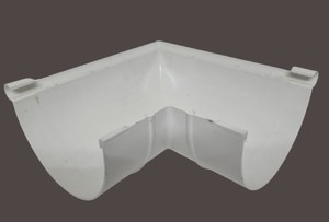 Raccord de tuyau de gouttière d'eau de pluie en PVC de haute qualité coude de 170 mm à gauche matériau de construction en plastique haute résistance Durable - Product Image 2