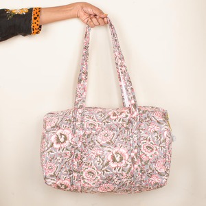 กระเป๋าดัฟเฟิลกระเป๋าผ้าฝ้ายลายขวาง: กระเป๋าโททสำหรับเดินทางที่เป็นมิตรกับสิ่งแวดล้อม - Product Image 1