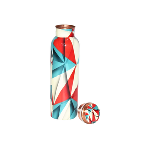 Premium Quality Copper Water <b>Bottle</b> With Fully Enamel Printed Design Most Demanding Low Price Use for <b>Drink</b> Table Top Decoration - Product Image 1
