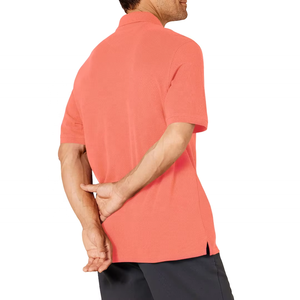 Polo personnalisé pour homme, manches courtes, coupe ajustée, col contrastant, couleurs et tailles personnalisables, broderie, OEM, vente en gros - Product Image 3