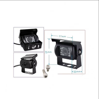 Caméra de camion robuste certifiée E-Mark AHD 1080P | Câble d'aviation 4 broches étanche IP69K avec vision nocturne 18 IR pour bus, camping-car et remorque