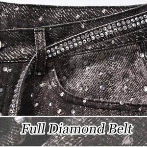 Nouvel Arrivage 2026 – Pantalon Cargo Homme Slim Fit avec Strass – Design Brillant - Product Image 6