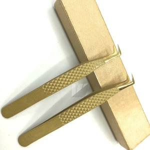 Pince à épiler d'extension de cils en acier inoxydable japonais avec logo personnalisé - Product Image 1