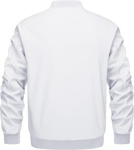 Blouson coupe-vent décontracté pour hommes Blousons bombardiers coupe-vent à fermeture éclair complète Manteaux d'hiver chauds et rembourrés - Product Image 3