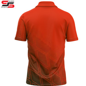 Polo hommes col vers le bas 100% Polyester 3D Sublimation imprimé Golf et entraînement personnalisé fitness Outwear Polo t-shirts - Product Image 2