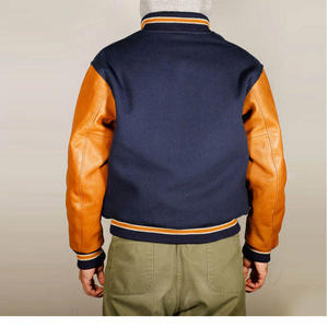 Vestes d'université pour hommes de grande taille vestes d'université vierges en gros veste d'université letterman unie avec logo personnalisé - Product Image 2