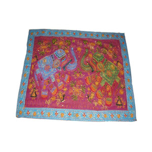 ผ้าปูโต๊ะทำงานกระจกทำมือผ้าปูโต๊ะผ้าฝ้ายชาติพันธุ์ผ้าปูโต๊ะสี่เหลี่ยมผืนผ้าตกแต่งโต๊ะรับประทานอาหารผ้าโบโฮ - Product Image 1