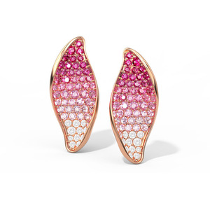 Luxury Pink Gradient <b>Crystal</b> <b>Earrings</b> for Women Rose Gold Plated Statement <b>Stud</b> <b>Earrings</b> Bridal Party Fashion Jewelry - Product Image 1