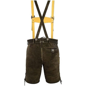 Prince Industry Men's High Street Style German Bavarian Lederhosen Custom Mid Waist Shorts Ropa tradicional de buena calidad - Product Image 3