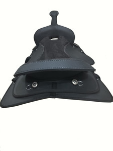 Selle de cheval synthétique en Cordura légère, selle western durable avec arbre en bois, matériau en cuir - Product Image 4
