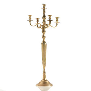 Artesanía Europea Aluminio Metal Linterna Candelabro Portavelas Oro Boda Hogar Escritorio Decoración Centro de mesa - Product Image 5