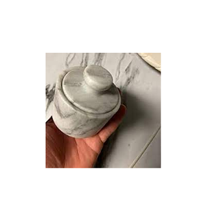 Cuenco de sal de mármol personalizado, juego de molinillo de sal y pimienta de granito y uso hecho a mano a bajo precio, oferta - Product Image 4