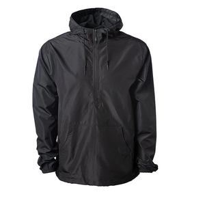 Premium Quality Custom Logo <b>Pullover</b> Windbreaker <b>Jackets</b> with Unique Style Hooded Collar Pattern Decoration - Product Image 1