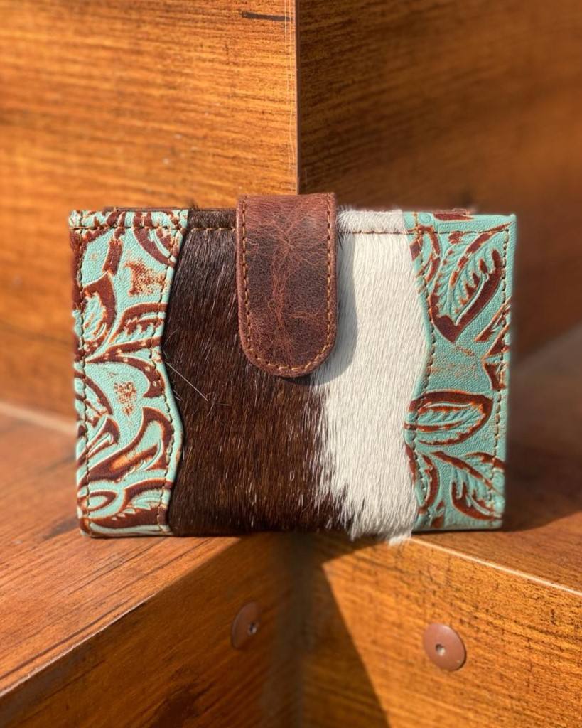 Brown With Turquoise Print