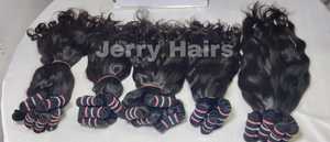 Extensions de cheveux Remy vierges naturelles bouclées, modèle de corps indien, perruques de haute qualité à double trame, 99J, non traitées - Product Image 4
