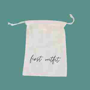 Cotton <b>Drawstring</b> Pouch With Reusable and Portable Features - Product Image 6