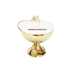 Cuenco de chocolate de lujo hecho a mano, cuenco de Metal decorativo ecológico de calidad Superior, acabado personalizado para exhibición dulce - Product Image 3