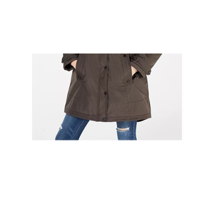 Parka Invernale Verde Extra Large per Ragazze Madden con Cappuccio e Bordo in Pelliccia Sintetica, Antivento - Product Image 3