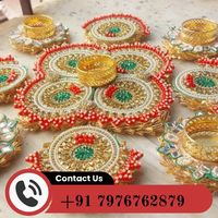 Décor à la maison traditionnel fleur artificielle photophore métal Rangoli chauffe-plat lumières pour les célébrations du Festival indien en vente