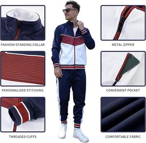 Sudadera con capucha y cremallera de dos piezas ajustada chándal polar de poliéster ODM para Hombre Ropa de gimnasio a prueba de viento al por mayor - Product Image 6