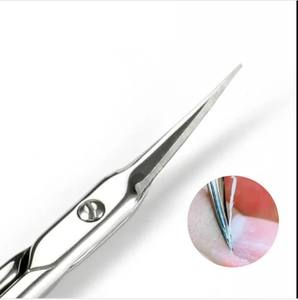 Professional Nail <b>Scissors</b> Extra Fine Point Unisex Usage Podiatry and Chiropody <b>Scissors</b> straight and <b>curved</b> made by Life Care. - Product Image 6