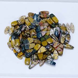 Paire de jaspe océanique naturel de haute qualité Cabochon en vrac mélange de pierres précieuses forme et taille Lot de pierres précieuses en vrac fabrication de bijoux - Product Image 5