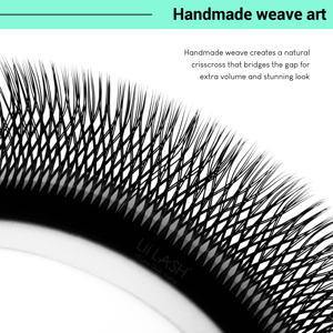 Cils de trèfle à base plate super doux avec effet de volume supplémentaire 10d cils en éventail préfabriqués w produits de cils en gros - Product Image 3