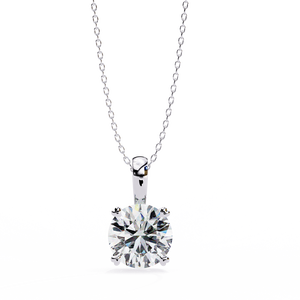 Pendentif en or 18 carats avec diamant et pierre précieuse de laboratoire - Product Image 5