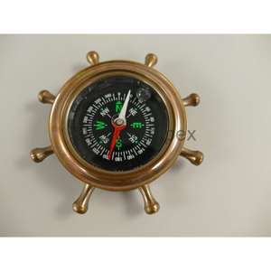 เข็มทิศทองเหลืองสำหรับเรือสินค้าของขวัญของที่ระลึกของโบราณเข็มทิศหรูหราซัพพลายเครื่องประดับขายส่ง - Product Image 2