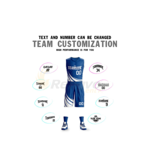 Ensemble d'uniformes de basket-ball réversibles de haute qualité Conception personnalisée Techniques imprimées grande taille respirantes - Product Image 3