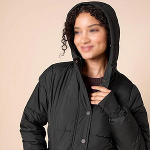 Veste matelassée pour femme, logo personnalisé en gros, imperméable, écologique, OEM, faible MOQ, respirante, rembourrage en coton - Product Image 4