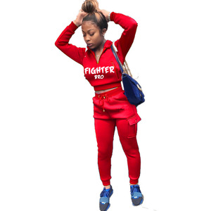 Produit populaire de qualité Nouvelle arrivée Survêtement en coton pour femmes Tissu doux Confortable Tenue élégante à la mode - Product Image 1