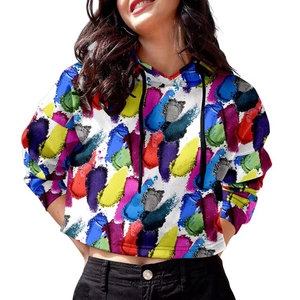 Windproof Factory Made Women <b>Crop</b> <b>Top</b> <b>Hoodies</b> Best Quality Cotton Made Women <b>Crop</b> <b>Top</b> <b>Hoodies</b> - Product Image 2